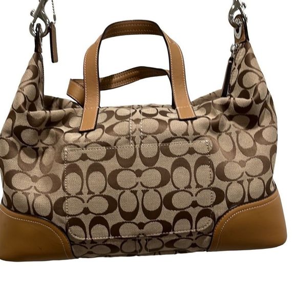 Coach Handbags - COACH Hadley signature brown shoulder-bag satchel handbag